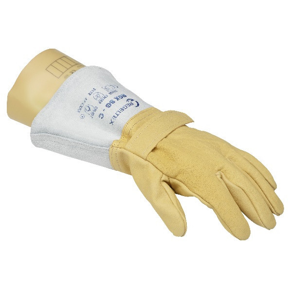 ถุงมือหนังงานไฟฟ้า (Leather Protector Gloves)