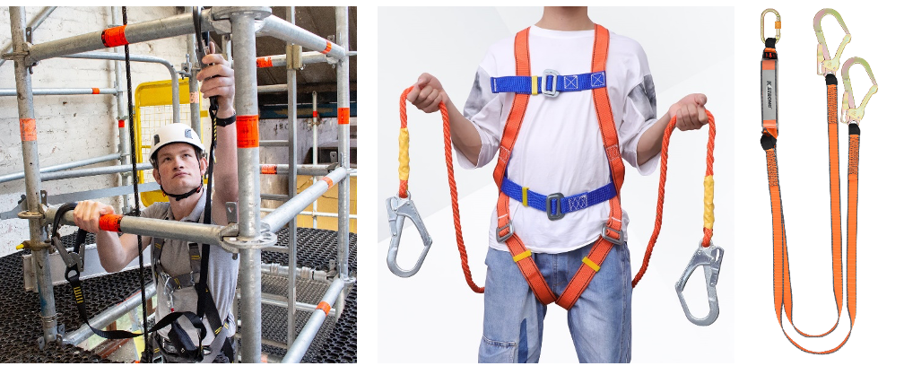 เชือกนิรภัยแบบเส้นคู่ (Double Lanyard)