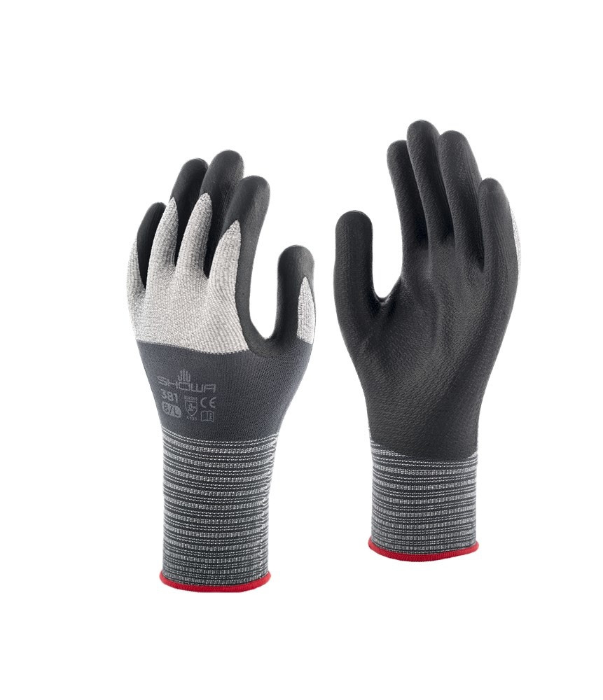 🧤 SHOWA 381 – ถุงมือเคลือบไนไตรล์โฟม ทนการเสียดสีสูง และระบายอากาศดีเยี่ยม