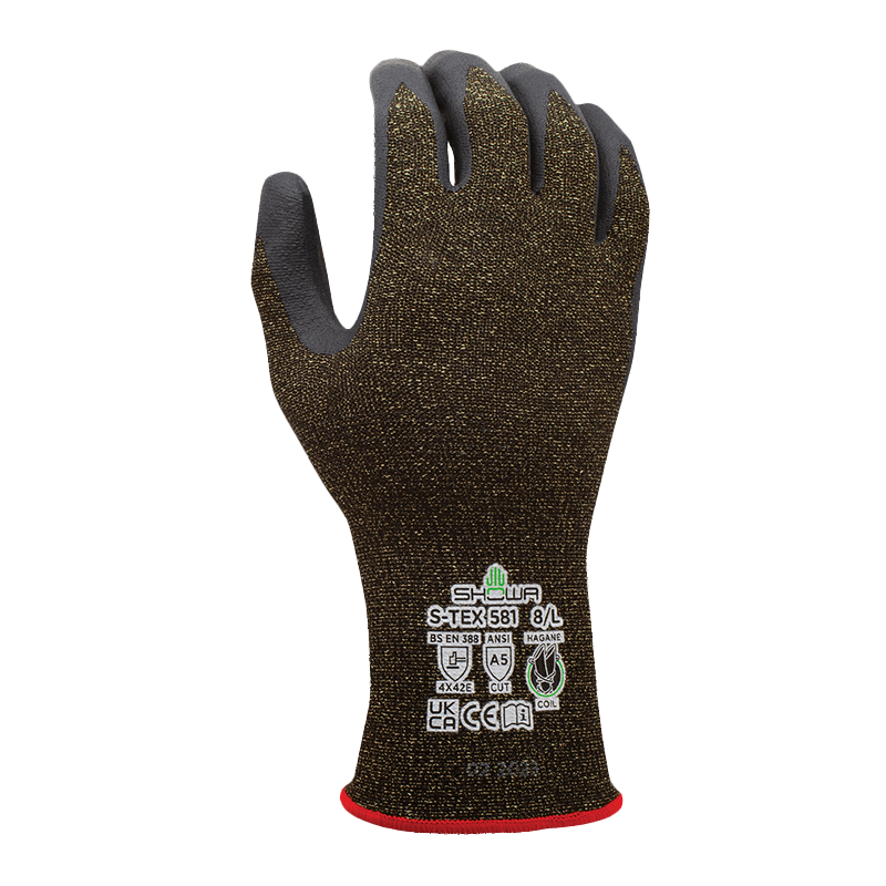 🧤 SHOWA S-TEX581 – ถุงมือกันบาด ระดับ E ด้วยเทคโนโลยี Hagane Coil®