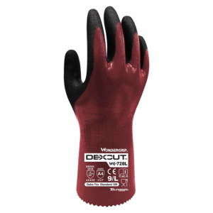 TAKUMI Wonder Grip model WG-728L, 3-layer nitrile-coated nylon gloves, product from Japan.