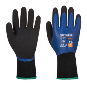 Cold-resistant latex-coated acrylic gloves, model AP01