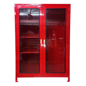 Fire equipment storage cabinet With storage