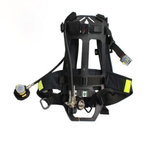 ชุดสะพาย (BackPlate) SCBA T8000 พร้อม Second Connector (สำหรับช่วยเหลือ) มาตรฐาน EN137 Type 2