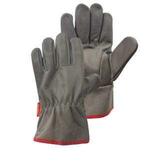 ถุงมือหนังวัว ขอบรัด แบบคละสี