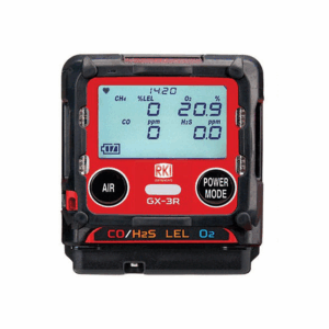 เครื่องตรวจวัดแก๊สรุ่น  GX-3R  4 SENSOR LEL,O2,CO,H2S