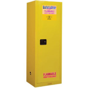 Cabinet for storing flammable substances. Manual, 22 gallon capacity. Model M1022Y-R