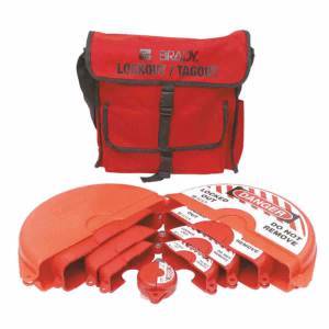 Bag with mobile Gate valve lock set. Model 99676