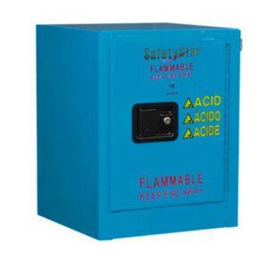 ตู้สำหรับจัดเก็บสารเคมีกัดกร่อน ประตูปิด Self Close ความจุ 4 แกลลอน รุ่น S1004B-R