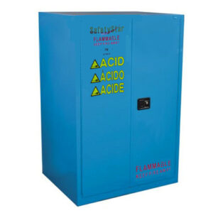 a cabinet for storing chemicals, corrosion, manual, manual, capacity 90 gallons Model M2090B