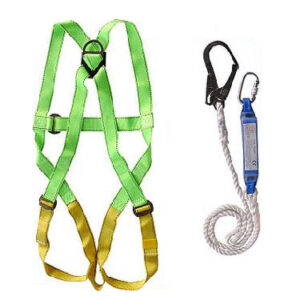 เข็มขัดนิรภัยเต็มตัว พร้อมเชือกนิรภัยตะขอเดี่่ยว รุ่น HS-4538E
