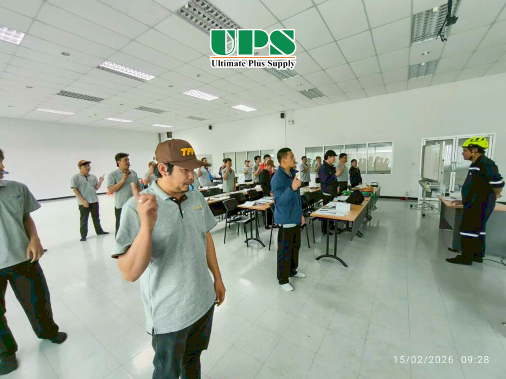 การอบรมความปลอดภัยในการทำงานปั้นจั่นเหนือศรีษะ