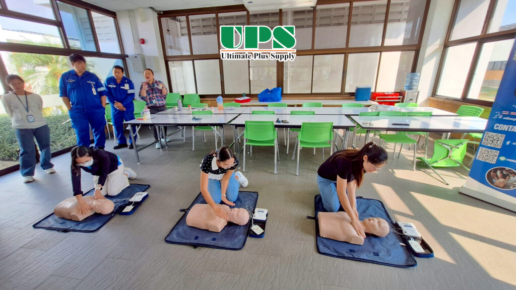 การอบรมปฐมพยาบาลเบื้องต้น CPR+AED บ. โนวาซิล