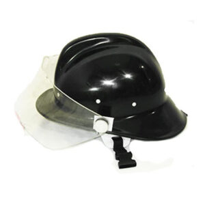Firefighter helmet, fiberglass, with face shield