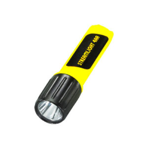 Propolymer® flashlight, white light, brightness 200 lumens, 219 meters of light, continuous use 6 hours, IP67,4 AA Alkaline Battery, Class I, Division 1, yellow, 1 year warranty