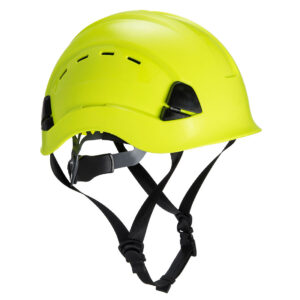 PORTWEST 6-point climbing helmet with shock-absorbing foam padding.