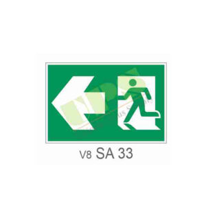 ป้ายทางหนีไฟ ชี้ซ้าย SA33