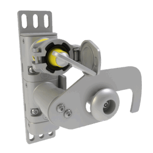 Interlock Blocking Device แบบกลไกสำหรับประตูเลื่อนด้านขวา (right-hand sliding guard) รุ่น IBL4S-1-1-CLSS-MP1