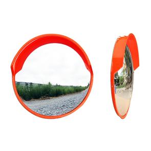 The glass looks curved.