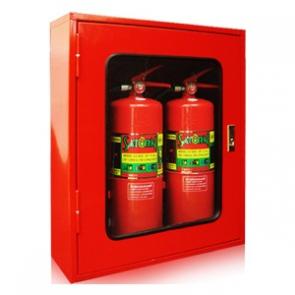 Double fire fighting cabinet