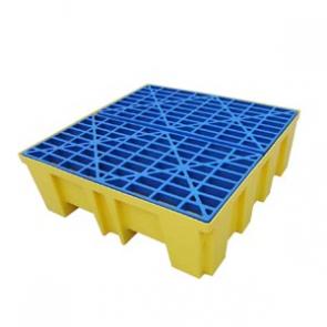 พาเลทรับสารเคมีรั่วไหล สำหรับ 4 ถัง แบบตั้งกับที่ รุ่น SC-DP4