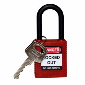 Red lock key