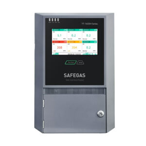 แผงควบคุมก๊าซ YT-1600H-WH หน้าจอระบบสัมผัส (Touch Screen) สามารถเชื่อมต่อกับเครื่องตรวจจับแก๊สได้สูงสุด 132 เครื่อง