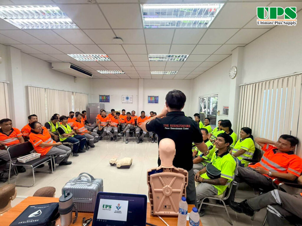 การอบรมหลักสูตรการปฐมพยาบาลเบื้องต้น CPR & AED บริษัท ซิเบลโก้ มิเนอร์รัลส์ จำกัด